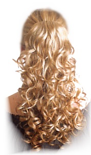 n5018 - Gisela Mayer Haarteile: Curly Mambo, Lockiges Langhaarteil, Kunsthaar, ca 45 cm, Butterfly Spange  69,- €